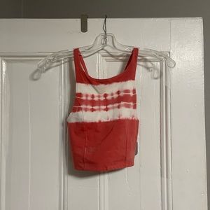 Aerie tie dye racer back sports bra small